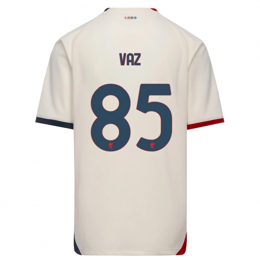 Danxen Kinderen Marcelo Vaz #85 Off-White Rood Uitshirt Uittenue 2026/27 T-Shirt