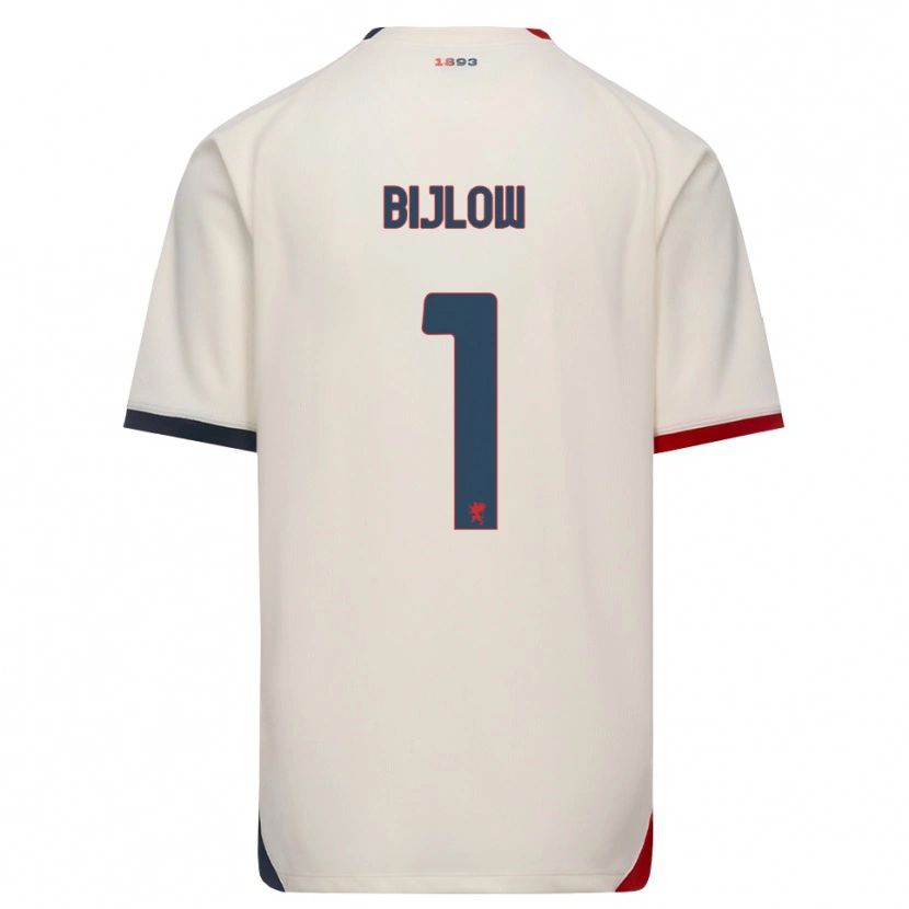 Danxen Kinderen Justin Bijlow #1 Off-White Rood Uitshirt Uittenue 2026/27 T-Shirt