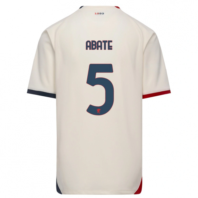 Danxen Kinderen Giada Abate #5 Off-White Rood Uitshirt Uittenue 2026/27 T-Shirt