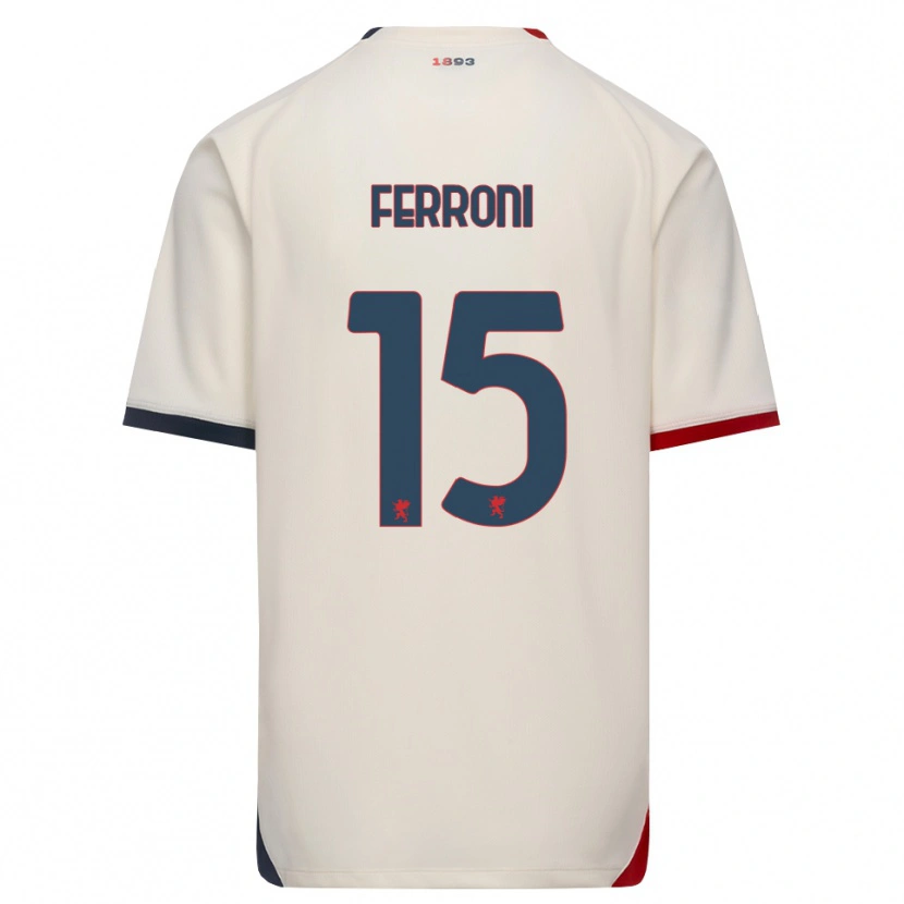Danxen Kinderen Leonardo Ferroni #15 Off-White Rood Uitshirt Uittenue 2026/27 T-Shirt