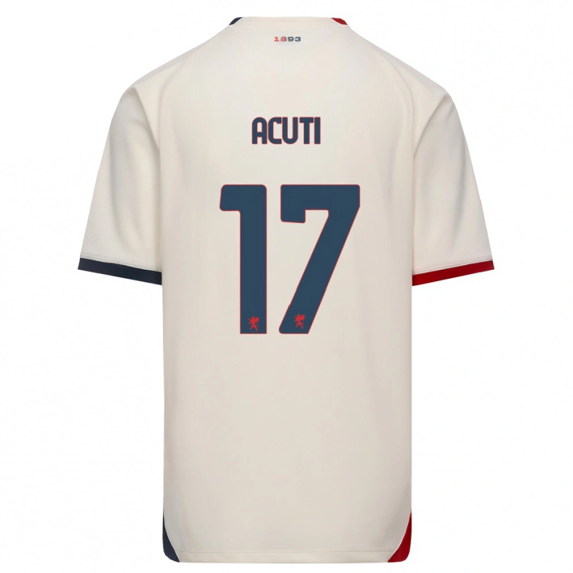 Danxen Kinderen Arianna Acuti #17 Off-White Rood Uitshirt Uittenue 2026/27 T-Shirt