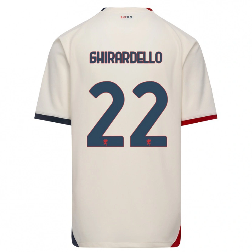 Danxen Kinderen Tommaso Ghirardello #22 Off-White Rood Uitshirt Uittenue 2026/27 T-Shirt