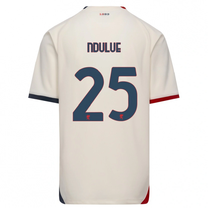 Danxen Kinderen Daniel Ndulue #25 Off-White Rood Uitshirt Uittenue 2026/27 T-Shirt