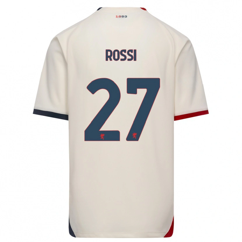 Danxen Kinderen Lucrezia Rossi #27 Off-White Rood Uitshirt Uittenue 2026/27 T-Shirt