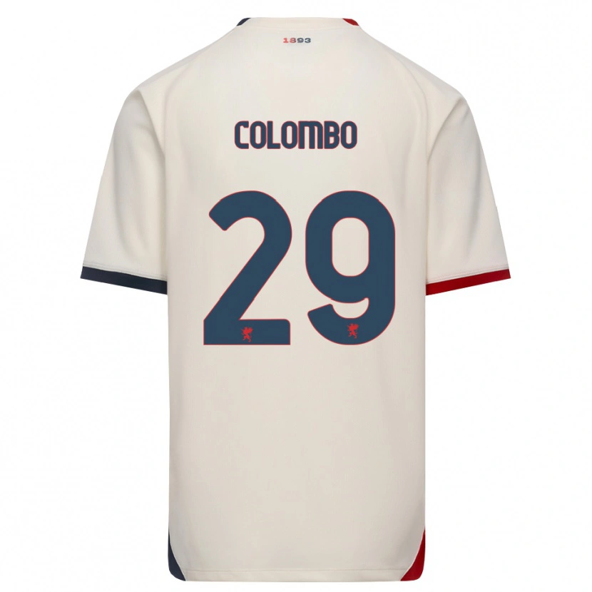 Danxen Kinderen Lorenzo Colombo #29 Off-White Rood Uitshirt Uittenue 2026/27 T-Shirt
