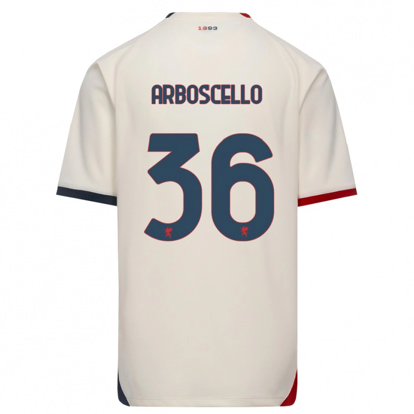 Danxen Kinderen Riccardo Arboscello #36 Off-White Rood Uitshirt Uittenue 2026/27 T-Shirt