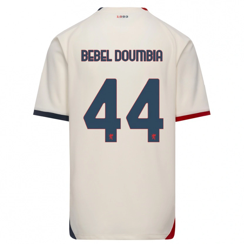 Danxen Kinderen Chec Bebel Doumbia #44 Off-White Rood Uitshirt Uittenue 2026/27 T-Shirt