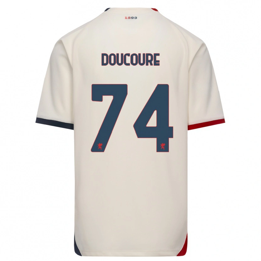 Danxen Kinderen Mamedi Doucouré #74 Off-White Rood Uitshirt Uittenue 2026/27 T-Shirt
