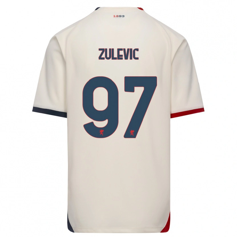 Danxen Kinderen Adam Zulevic #97 Off-White Rood Uitshirt Uittenue 2026/27 T-Shirt