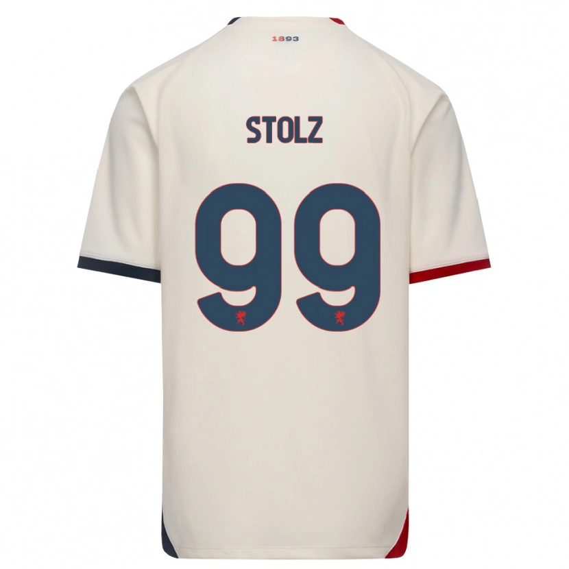 Danxen Kinderen Franz Stolz #99 Off-White Rood Uitshirt Uittenue 2026/27 T-Shirt