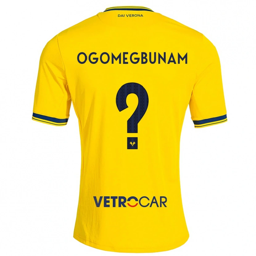 Danxen Kinderen Izu Ogomegbunam #0 Geel Rood Uitshirt Uittenue 2026/27 T-Shirt