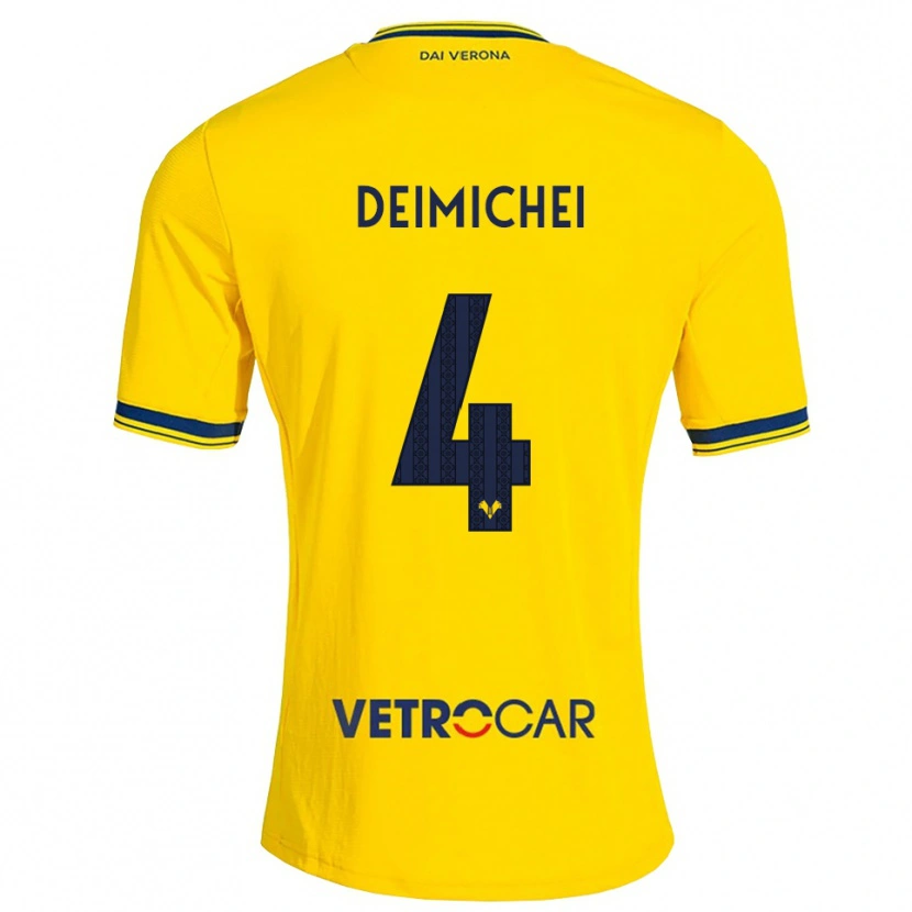 Danxen Kinderen Raffaele Deimichei #4 Geel Rood Uitshirt Uittenue 2026/27 T-Shirt