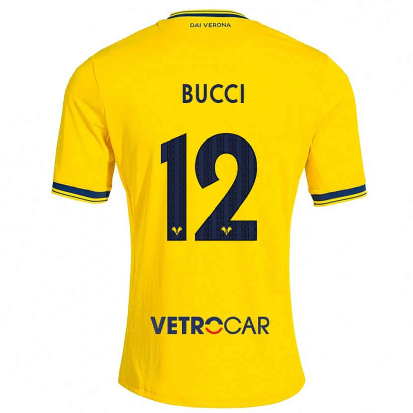 Danxen Kinderen Irene Bucci #12 Geel Rood Uitshirt Uittenue 2026/27 T-Shirt