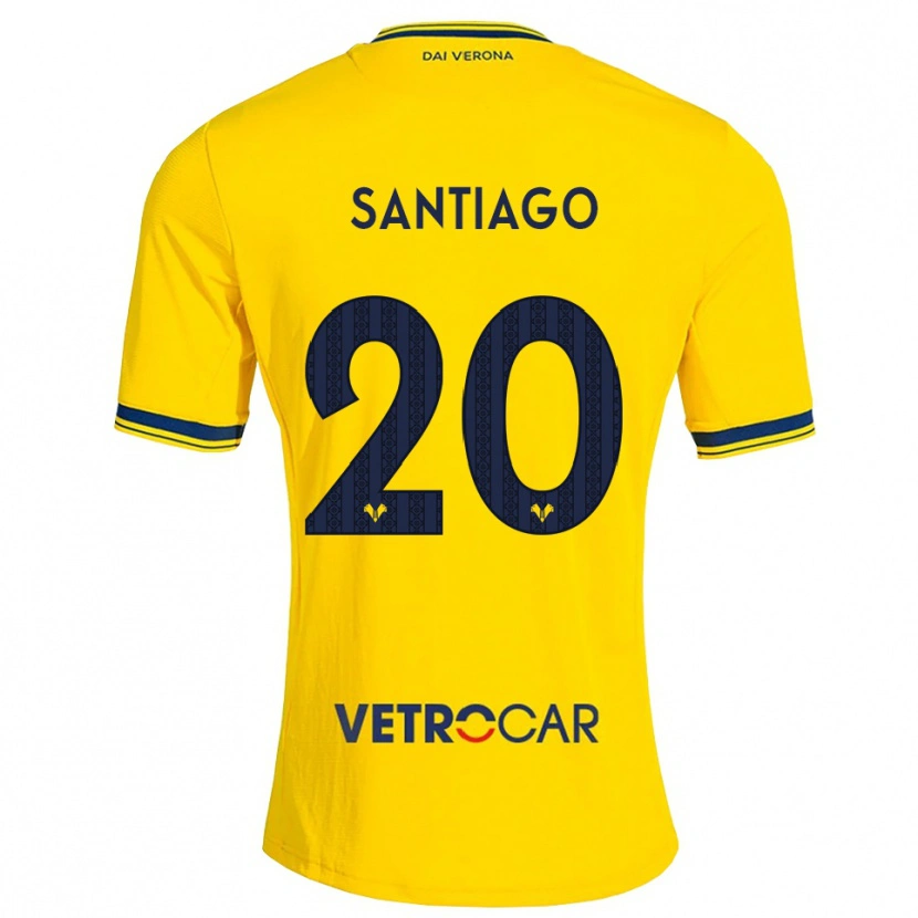 Danxen Kinderen Yellu Santiago #20 Geel Rood Uitshirt Uittenue 2026/27 T-Shirt