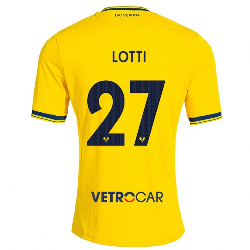 Danxen Kinderen Irene Lotti #27 Geel Rood Uitshirt Uittenue 2026/27 T-Shirt