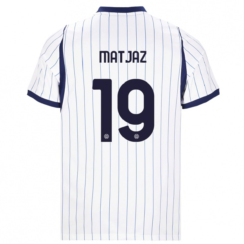 Danxen Kinderen Samo Matjaz #19 Wit Marineblauw Uitshirt Uittenue 2026/27 T-Shirt