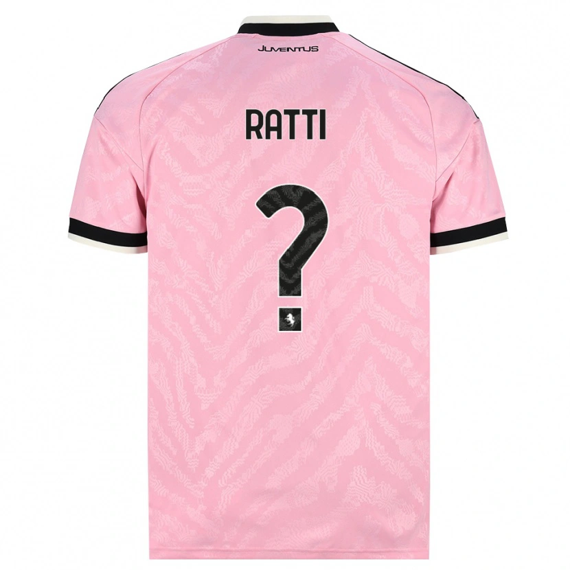 Danxen Kinderen Leonardo Ratti #0 Roze Zwart Uitshirt Uittenue 2026/27 T-Shirt