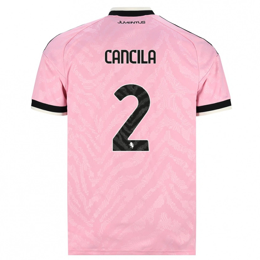 Danxen Kinderen Lorenzo Cancila #2 Roze Zwart Uitshirt Uittenue 2026/27 T-Shirt