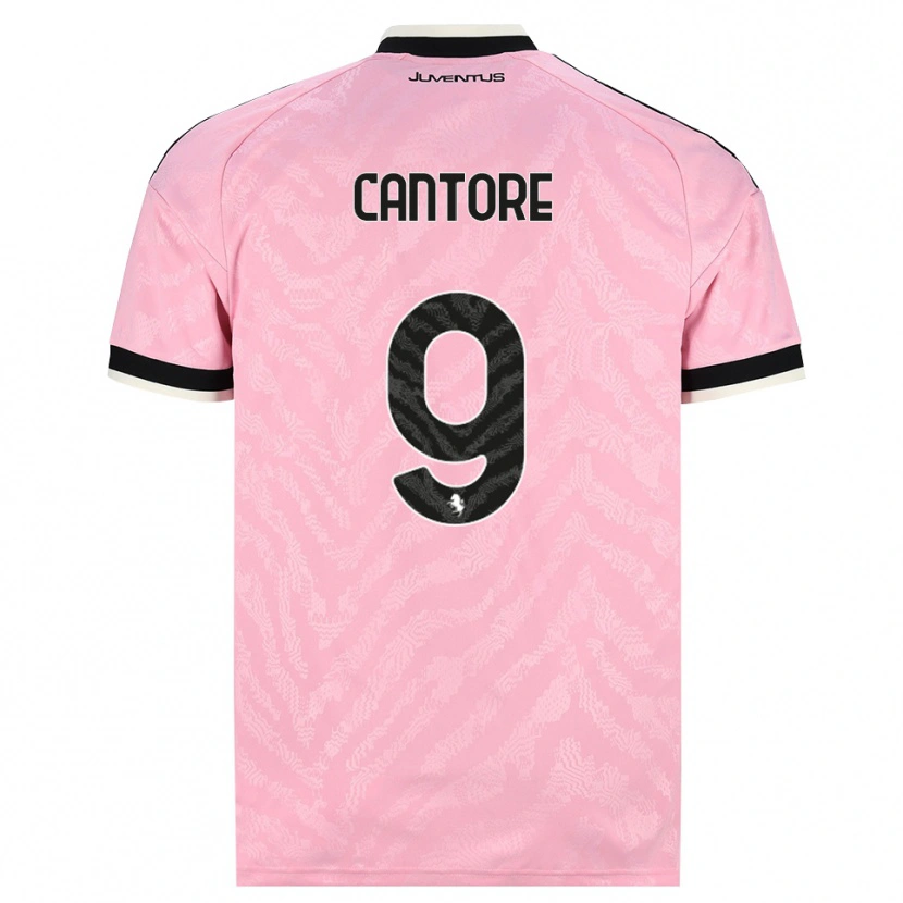 Danxen Kinderen Sofia Cantore #9 Roze Zwart Uitshirt Uittenue 2026/27 T-Shirt