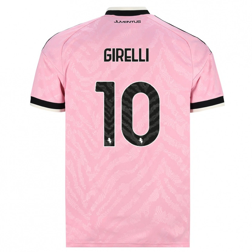 Danxen Kinderen Cristiana Girelli #10 Roze Zwart Uitshirt Uittenue 2026/27 T-Shirt