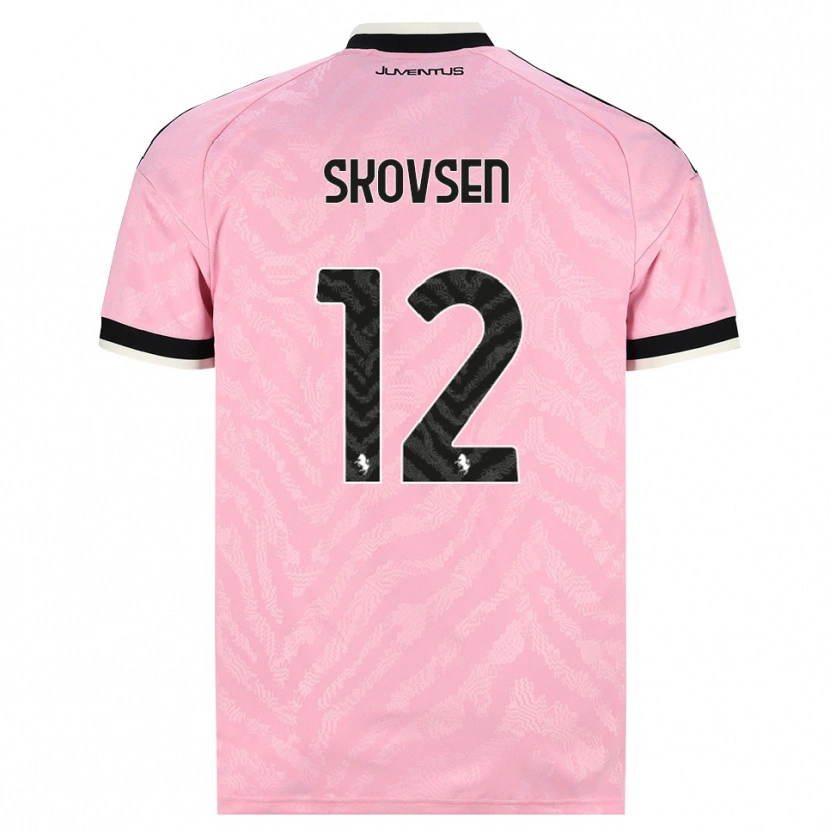 Danxen Kinderen Matilde Lundorf Skovsen #12 Roze Zwart Uitshirt Uittenue 2026/27 T-Shirt