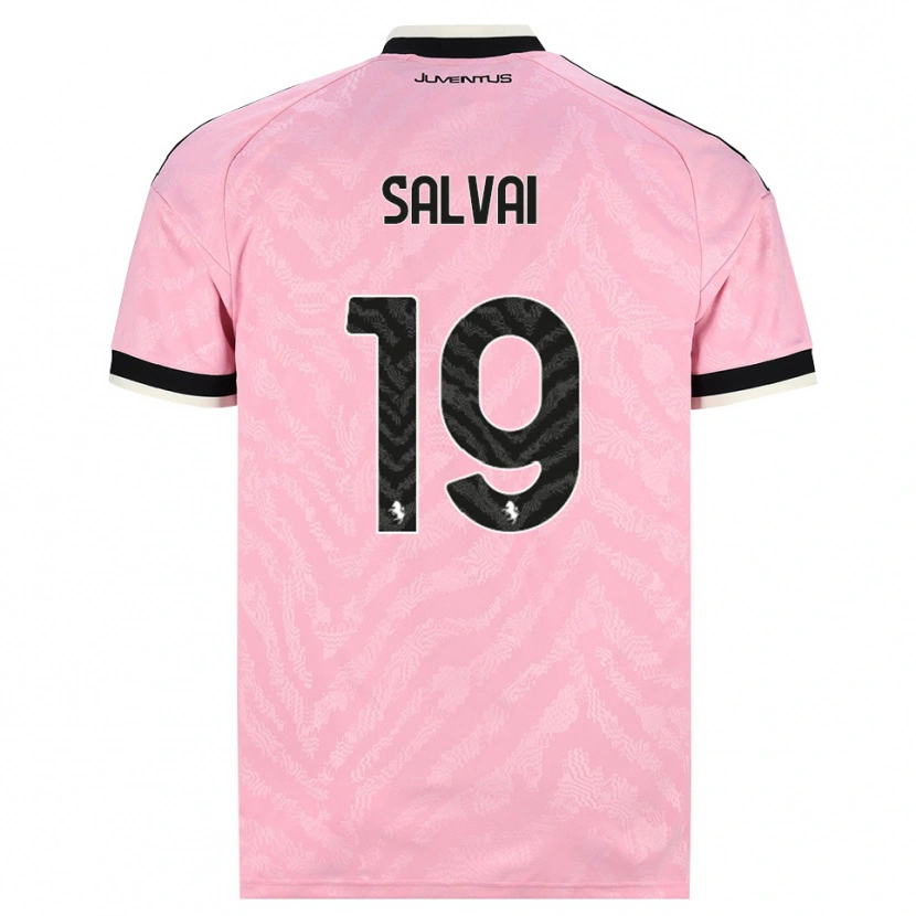 Danxen Kinderen Pietro Salvai #19 Roze Zwart Uitshirt Uittenue 2026/27 T-Shirt