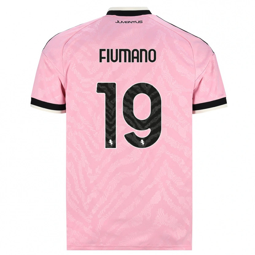 Danxen Kinderen Filippo Fiumano #19 Roze Zwart Uitshirt Uittenue 2026/27 T-Shirt