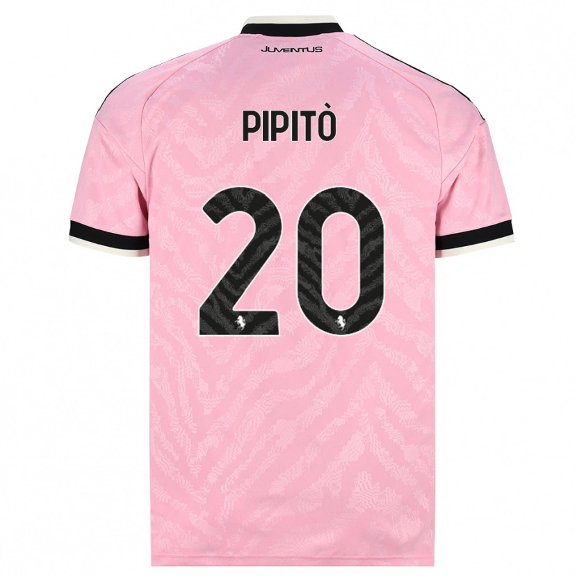 Danxen Kinderen Giuseppe Pipitò #20 Roze Zwart Uitshirt Uittenue 2026/27 T-Shirt