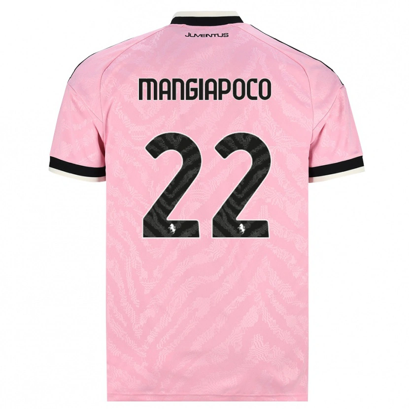 Danxen Kinderen Stefano Mangiapoco #22 Roze Zwart Uitshirt Uittenue 2026/27 T-Shirt