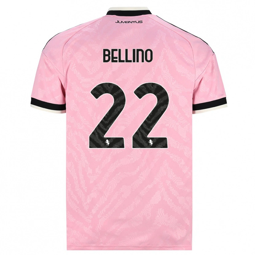 Danxen Kinderen Filippo Bellino #22 Roze Zwart Uitshirt Uittenue 2026/27 T-Shirt