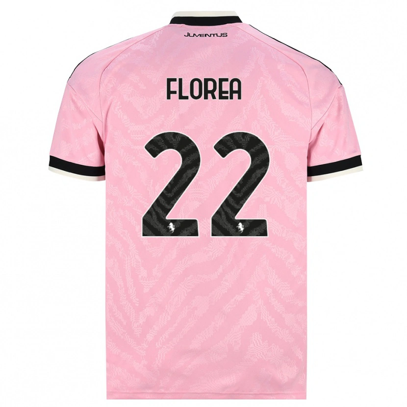 Danxen Kinderen Andrei Florea #22 Roze Zwart Uitshirt Uittenue 2026/27 T-Shirt