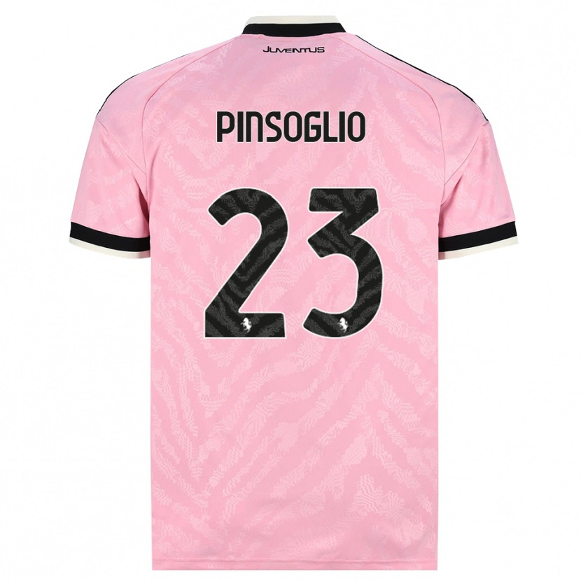 Danxen Kinderen Carlo Pinsoglio #23 Roze Zwart Uitshirt Uittenue 2026/27 T-Shirt