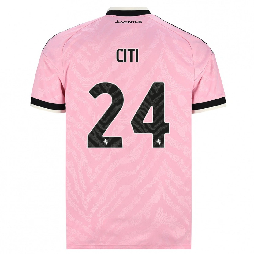 Danxen Kinderen Alessandro Citi #24 Roze Zwart Uitshirt Uittenue 2026/27 T-Shirt