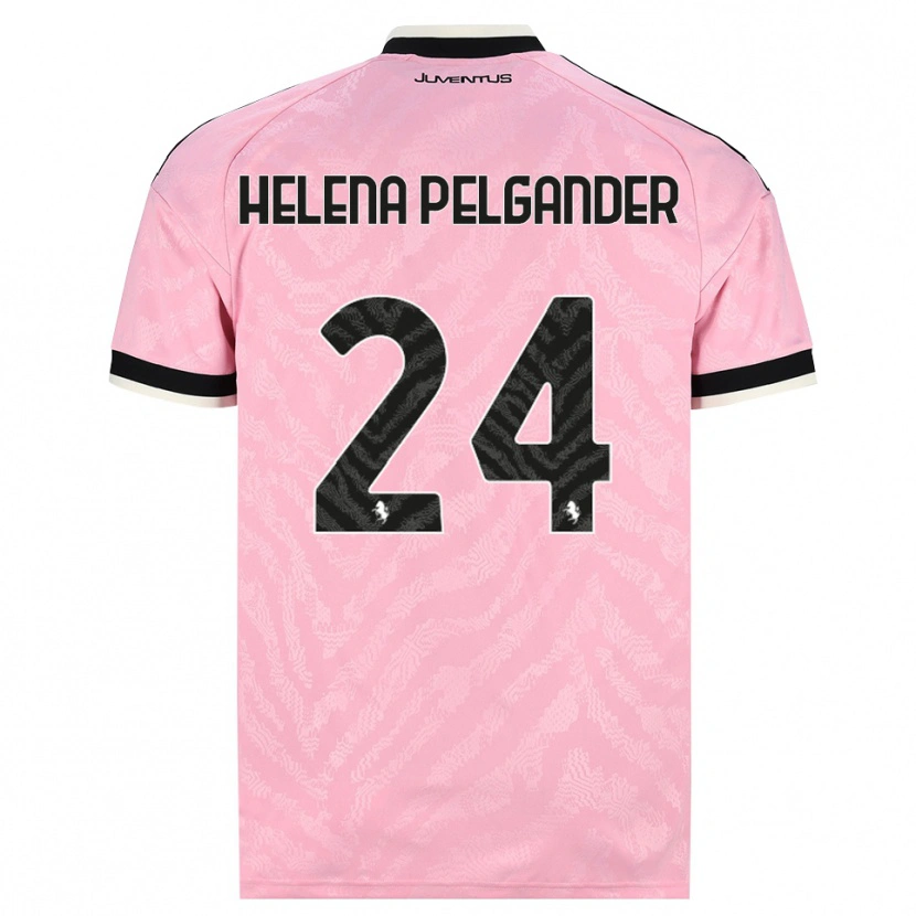 Danxen Kinderen Elsa Helena Pelgander #24 Roze Zwart Uitshirt Uittenue 2026/27 T-Shirt