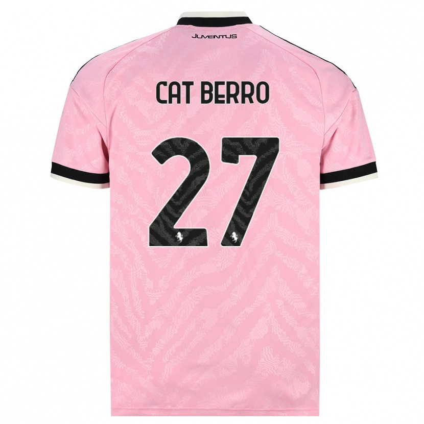 Danxen Kinderen Simone Cat Berro #27 Roze Zwart Uitshirt Uittenue 2026/27 T-Shirt