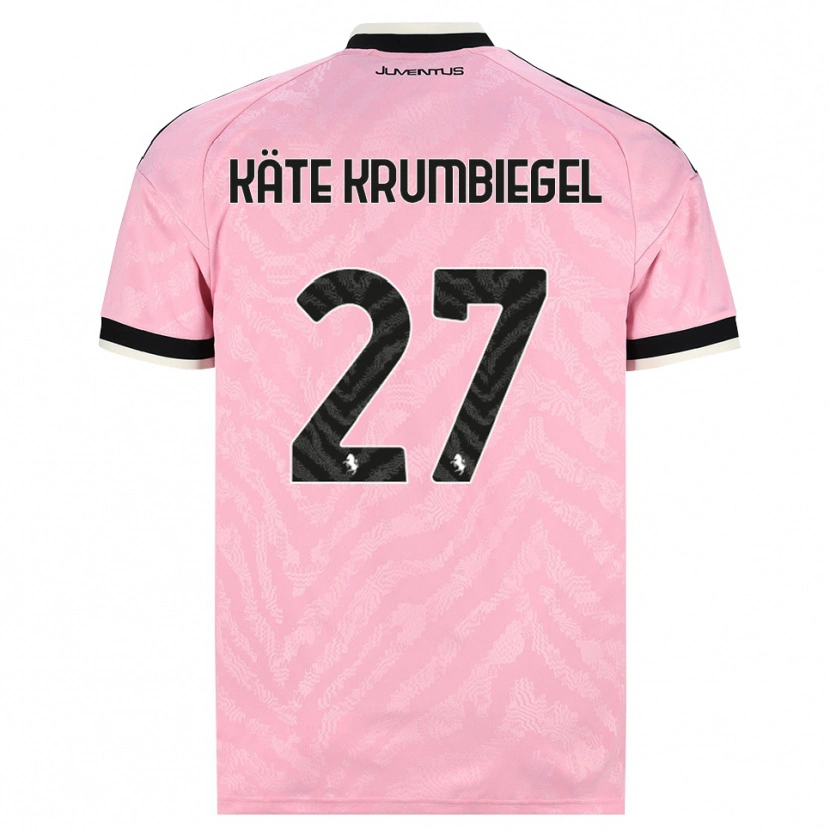Danxen Kinderen Paulina Käte Krumbiegel #27 Roze Zwart Uitshirt Uittenue 2026/27 T-Shirt