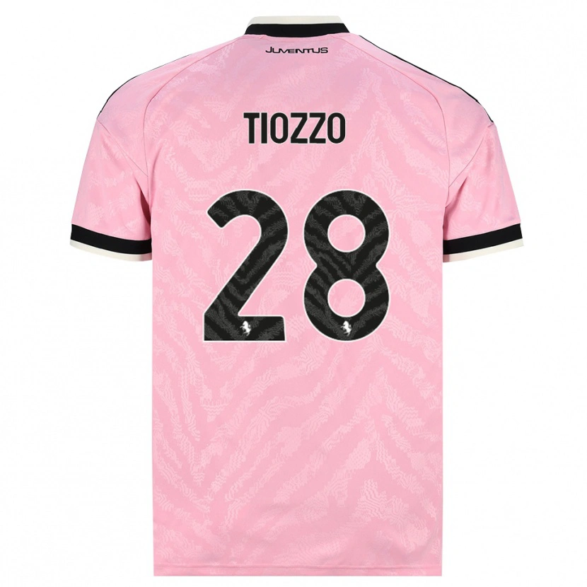 Danxen Kinderen Marco Tiozzo #28 Roze Zwart Uitshirt Uittenue 2026/27 T-Shirt