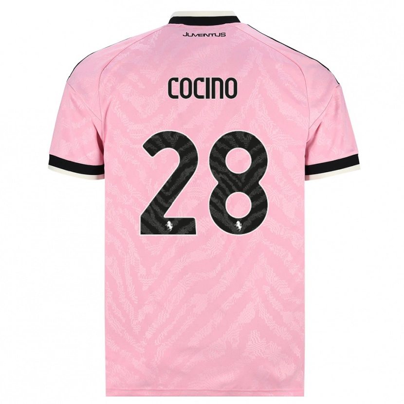 Danxen Kinderen Martina Cocino #28 Roze Zwart Uitshirt Uittenue 2026/27 T-Shirt