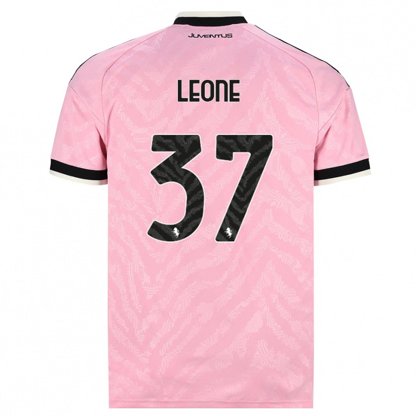 Danxen Kinderen Francesco Leone #37 Roze Zwart Uitshirt Uittenue 2026/27 T-Shirt