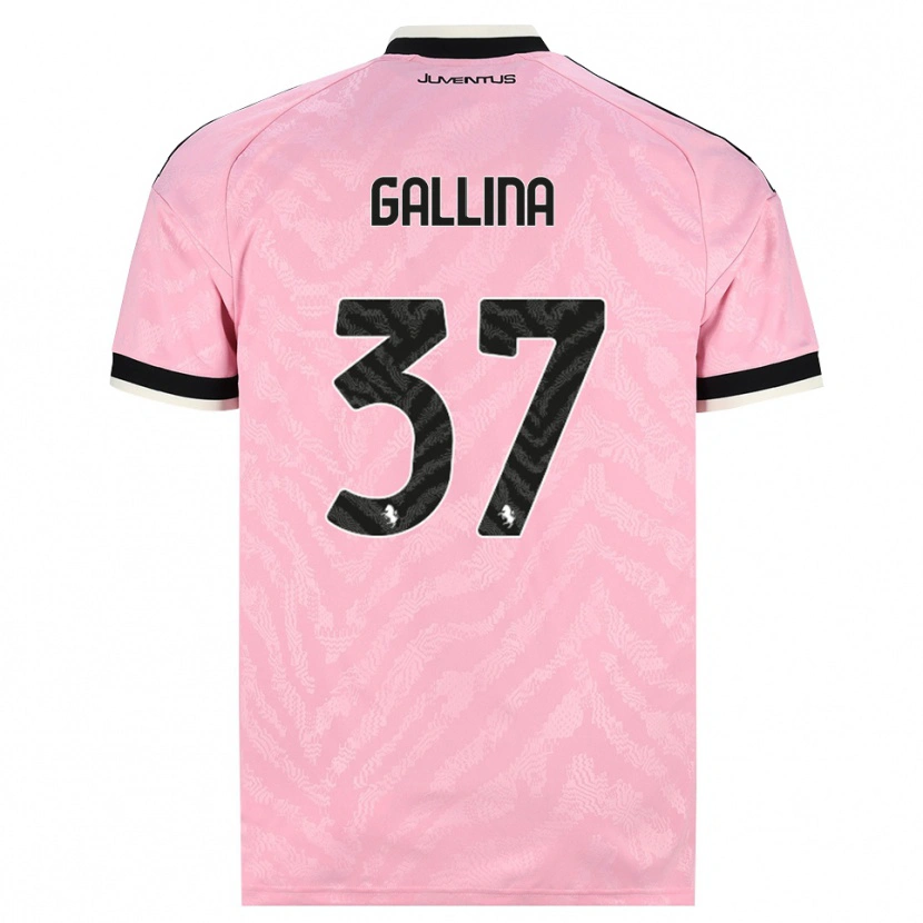 Danxen Kinderen Arianna Gallina #37 Roze Zwart Uitshirt Uittenue 2026/27 T-Shirt