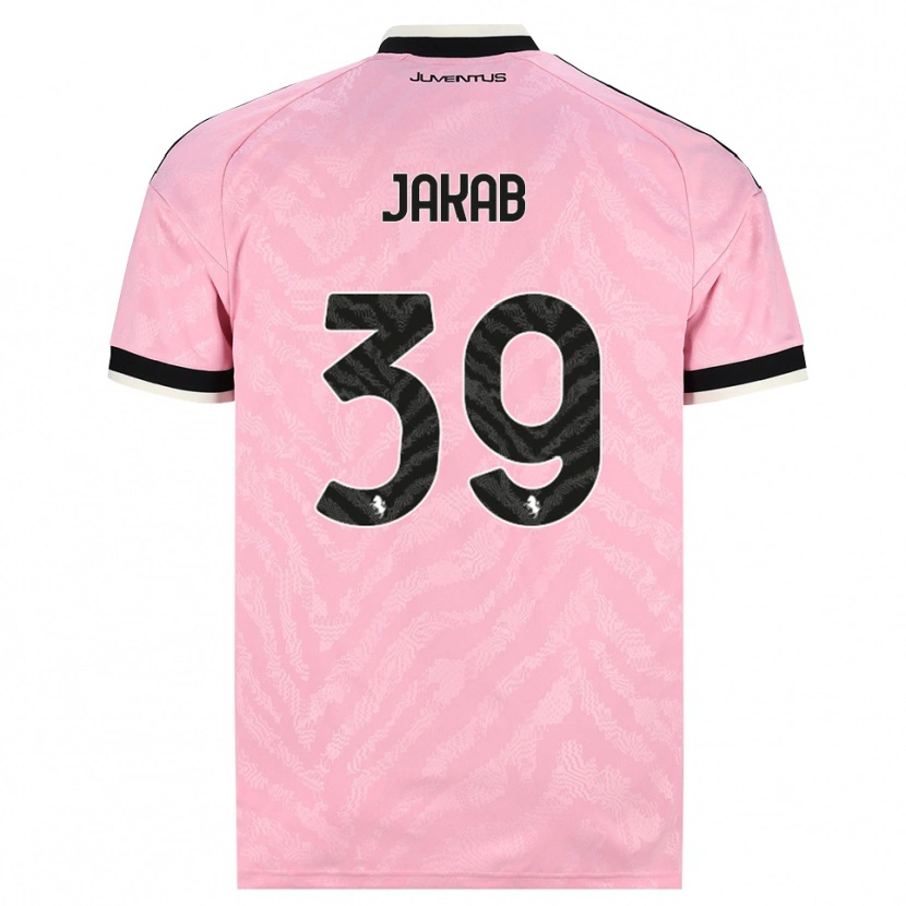 Danxen Kinderen Mátyás Jakab #39 Roze Zwart Uitshirt Uittenue 2026/27 T-Shirt