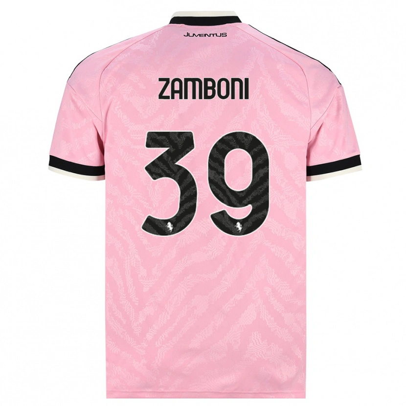 Danxen Kinderen Marta Zamboni #39 Roze Zwart Uitshirt Uittenue 2026/27 T-Shirt