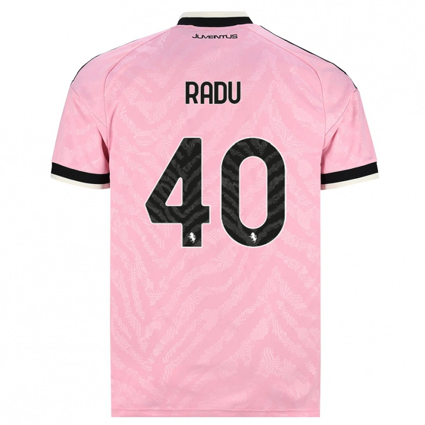 Danxen Kinderen Riccardo Radu #40 Roze Zwart Uitshirt Uittenue 2026/27 T-Shirt