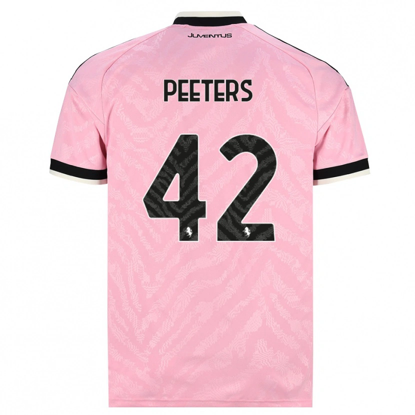 Danxen Kinderen Daouda Peeters #42 Roze Zwart Uitshirt Uittenue 2026/27 T-Shirt