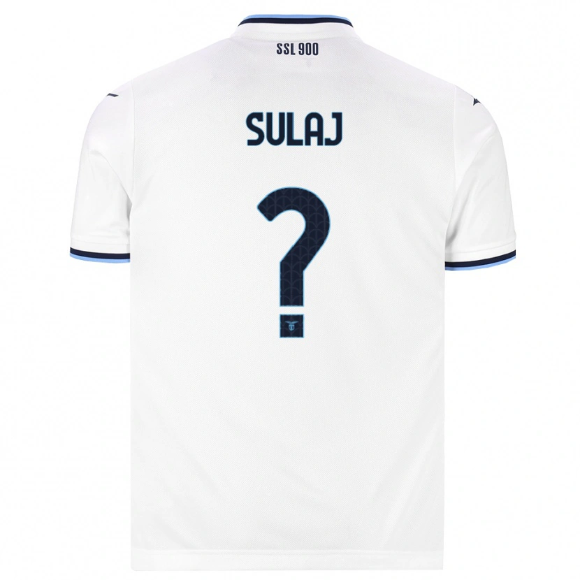 Danxen Kinderen Sean Sulaj #0 Wit Marineblauw Uitshirt Uittenue 2026/27 T-Shirt