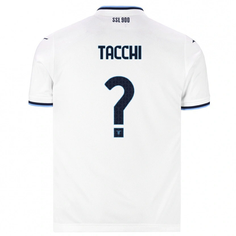 Danxen Kinderen Andrea Tacchi #0 Wit Marineblauw Uitshirt Uittenue 2026/27 T-Shirt
