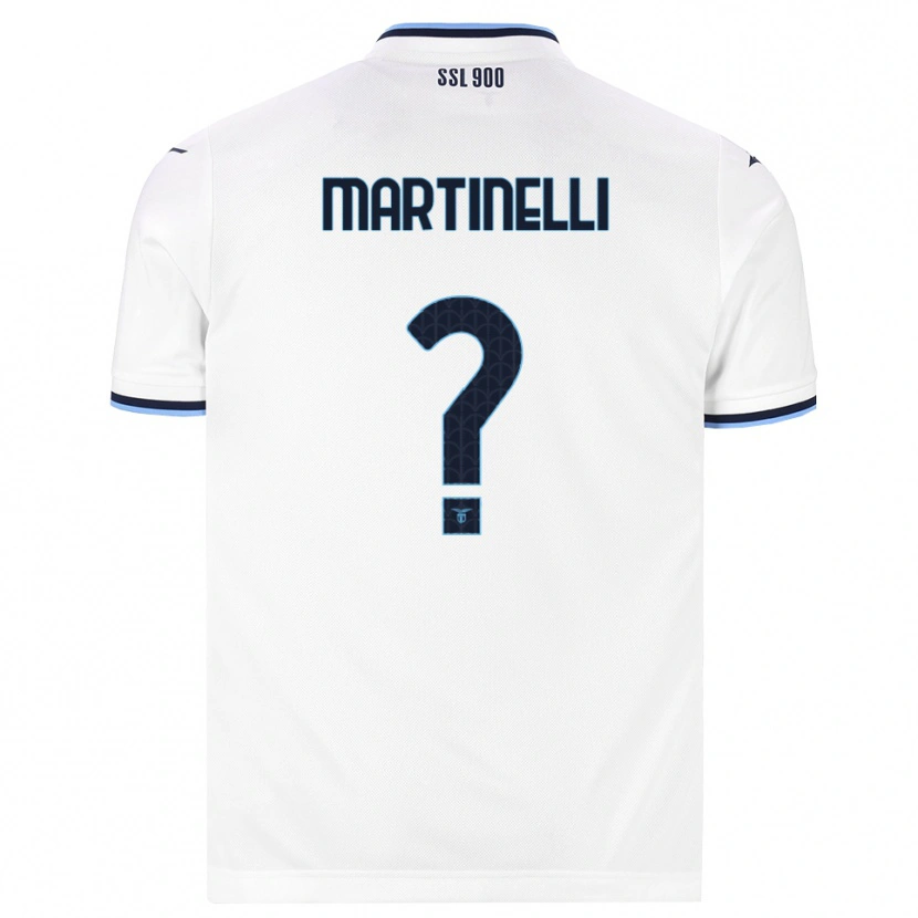 Danxen Kinderen Leonardo Martinelli #0 Wit Marineblauw Uitshirt Uittenue 2026/27 T-Shirt