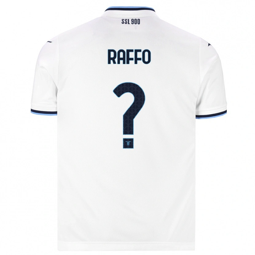 Danxen Kinderen Edoardo Raffo #0 Wit Marineblauw Uitshirt Uittenue 2026/27 T-Shirt