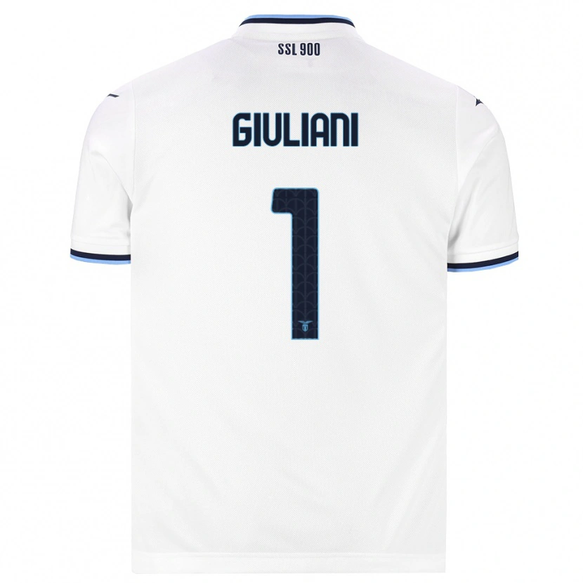 Danxen Kinderen Alessio Giuliani #1 Wit Marineblauw Uitshirt Uittenue 2026/27 T-Shirt