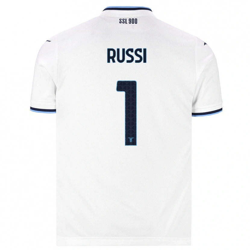 Danxen Kinderen Gabriele Russi #1 Wit Marineblauw Uitshirt Uittenue 2026/27 T-Shirt